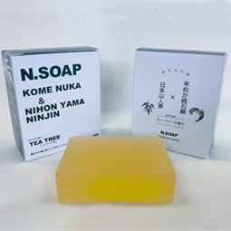 N・SOAP 米ぬかⅹ日本山人参(ティツリーの香り)